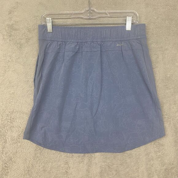 Eddie Bauer Skort Womens Small Blue Skirt Tennis Golf Casual Floral Pull On - Picture 5 of 8